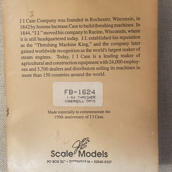44-(VC) Vintage. Collectible. Scale Model Thresher. Commemerative Collection. - Picture 4 of 5